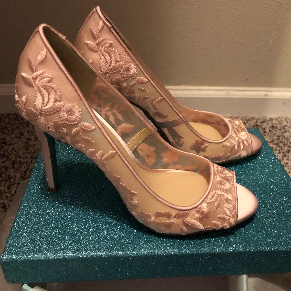 Blue by Betsy’s Johnson peep toe - Picture 2 of 3